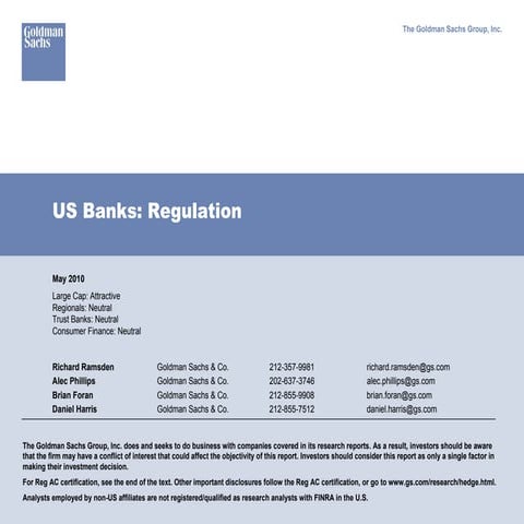 Us banks regulation 
