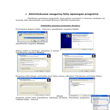 Usb atmintuko kodavimas