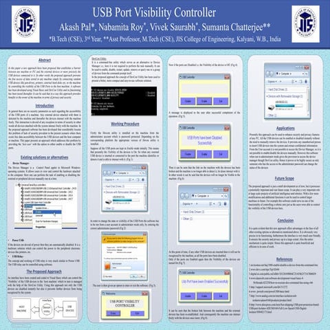 Usb port visibility controller poster