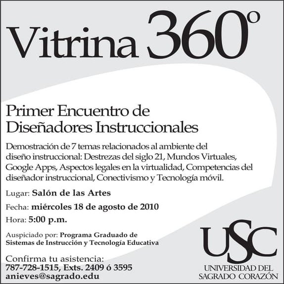 Invitacion - Vitrina 360