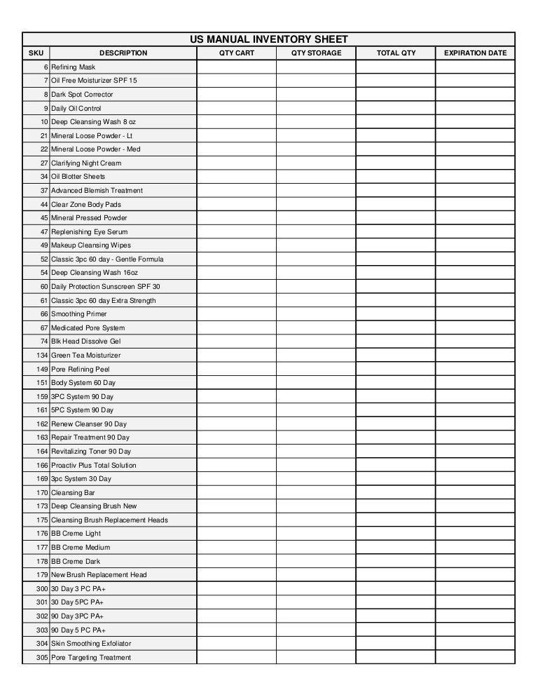 Us canada inventory sheet 07 3014