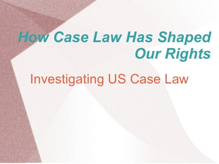 Us case law