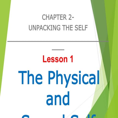 Unpacking The Self | PPT