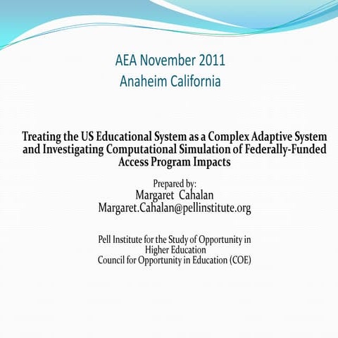 Us college access programs complex adaptives system nov2011