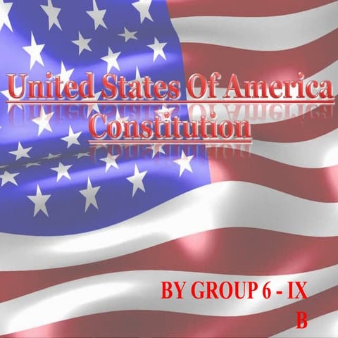 The Constitution Of United States of America