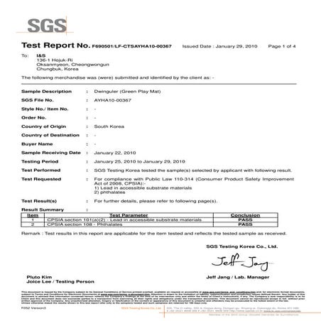 Us cpsia(consumer product safety improvement act) report | PDF