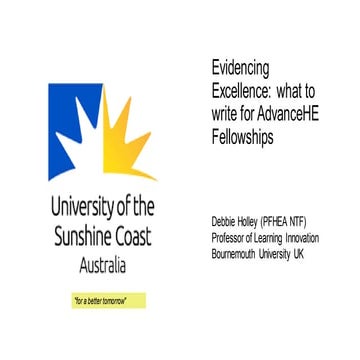 Evidencing Excellence in teaching, learning and assessment