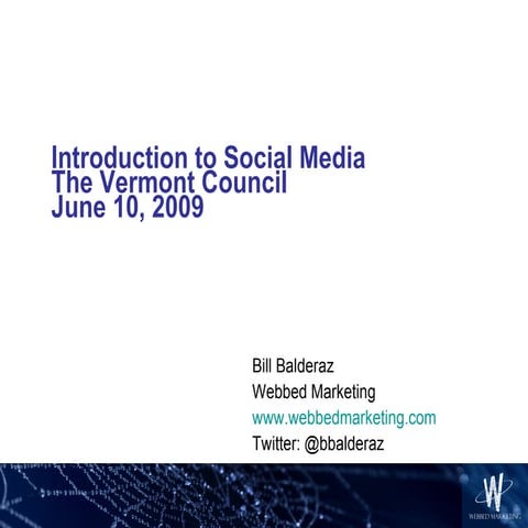 Social Media Training for The Vermont Council
