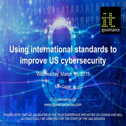 Using international standards to improve US cybersecurity