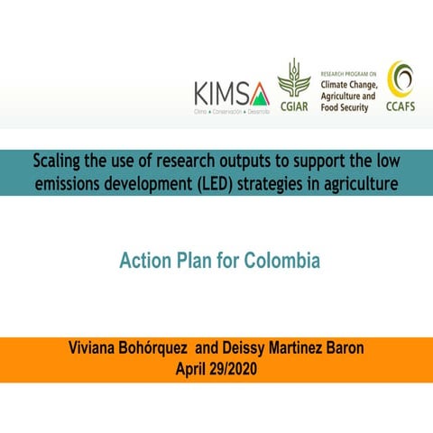 Scaling the use of research outputs to support the low emissions development ...