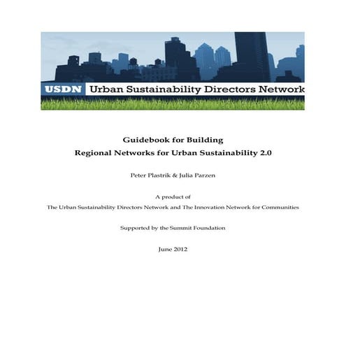 Usdn inc regional networks guidebook 2.0