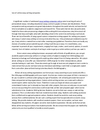 Where Can I Write An Essay Online