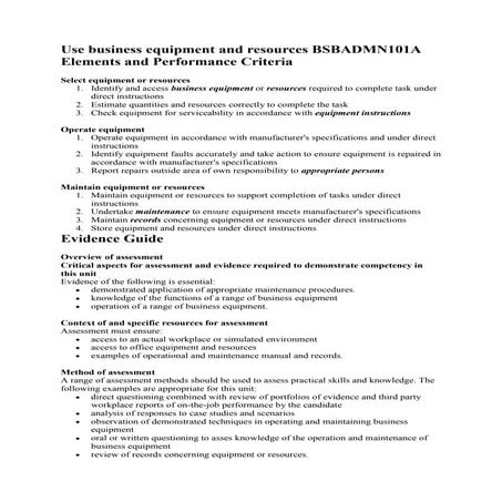 Determining the assessment evidence | PPT