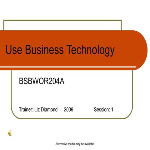 Use business technology