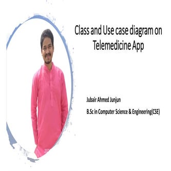 Use case and class diagram on telemedicine app