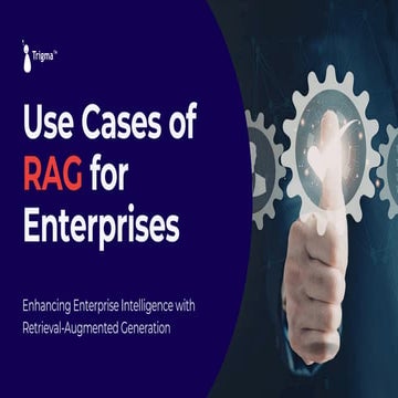 Use Cases of RAG for Enterprises | Trigma | PDF