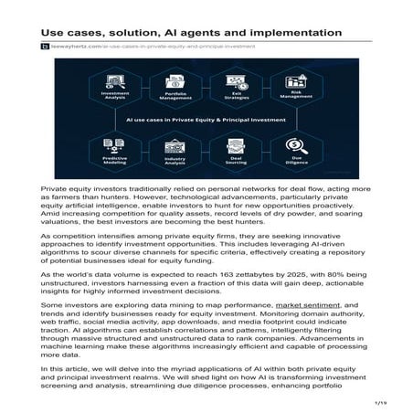 Use cases solution AI agents and implementation.pdf