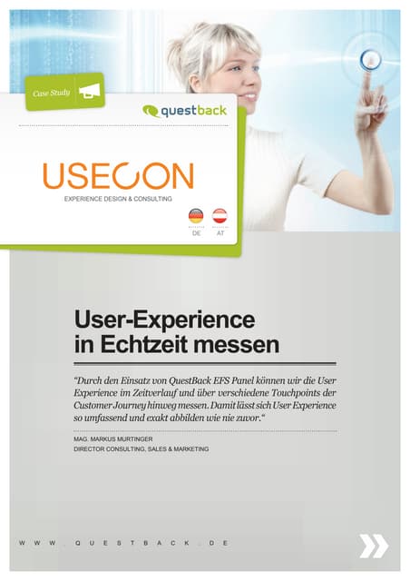 User-Experience in Echtzeit messen (USECON & QuestBack Case Study)