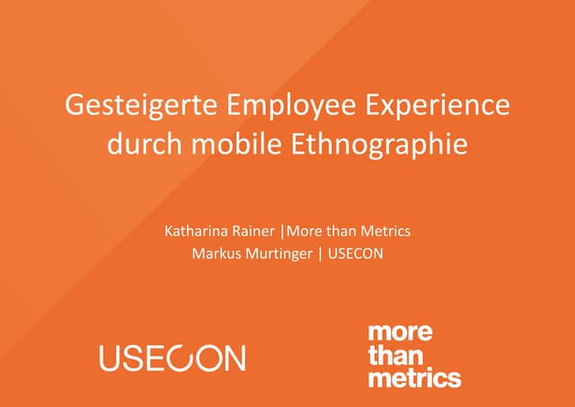 Gesteigerte Employee Experience durch mobile Ethnographie