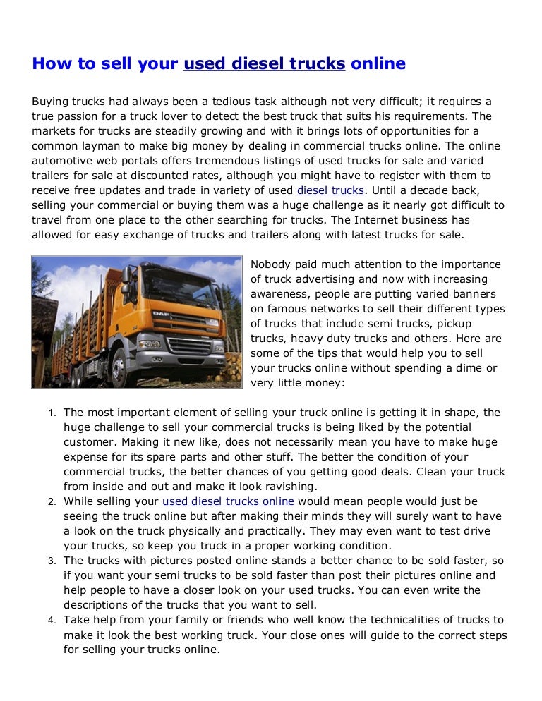 Used Diesel Trucks >> Buy And Sell Used Diesels Used Diesel Trucks For Sale Used Diesel Trucks >> Buy And Sell Used Diesels Used Diesel Trucks For Sale
