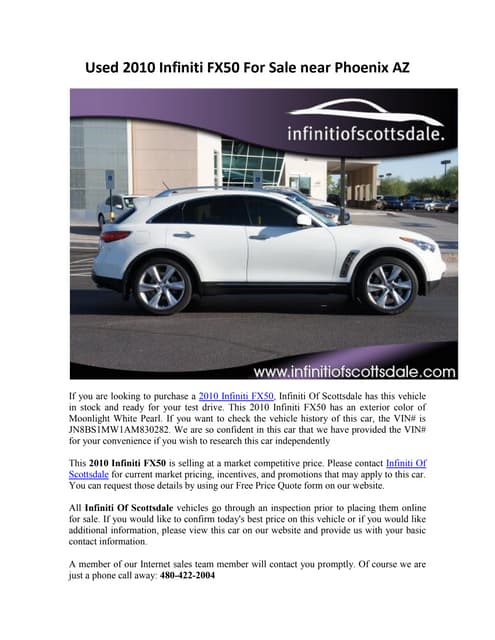 Used 2010 Infiniti Fx50 For Sale Near Phoenix Az Used 2010 Infiniti Fx50 For Sale Near Phoenix Az