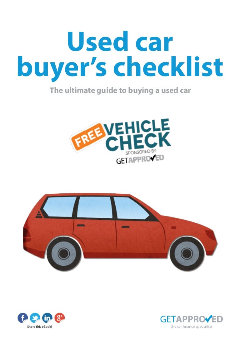 Used Car Buyers Checklist