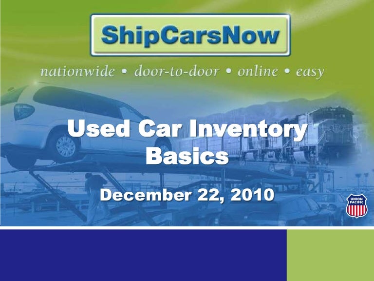 Used Car Inventory Basics
