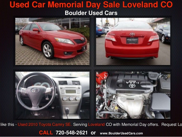 Used Car Memorial Day Sale Loveland CO Boulder Used Cars