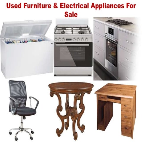 Used furniture & electrical appliances for sale | PPTX