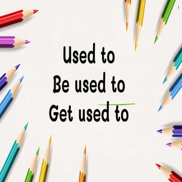used to, be used to and get used to | PPT