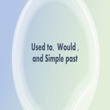 Used to,  Would , and Simple past PPT.pptx