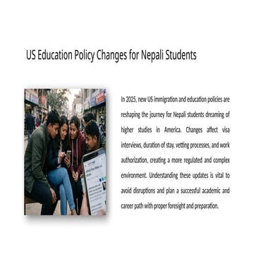 US Education Policy Changes 2025 for Nepali Students