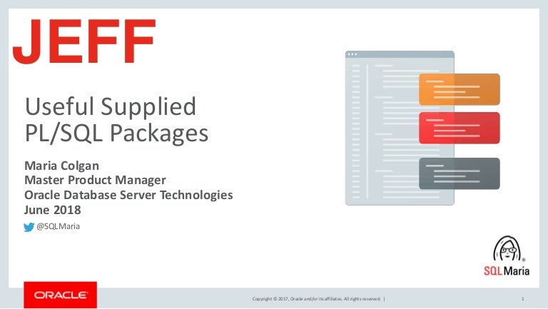 Useful PL/SQL Supplied Packages