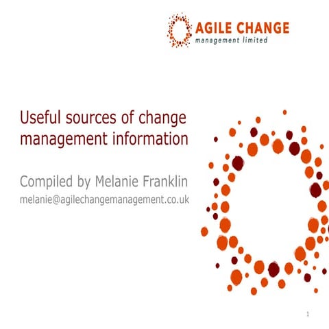 Useful sources of change management information