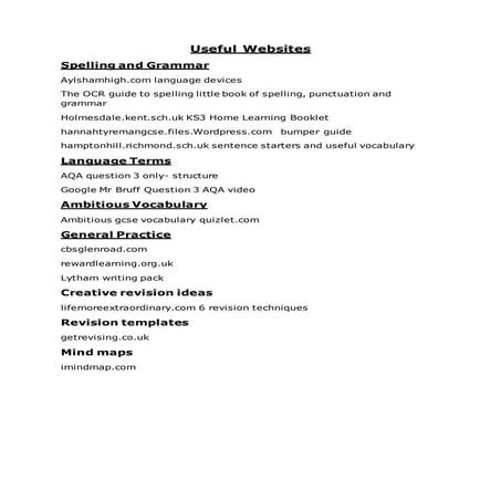 Useful websites english