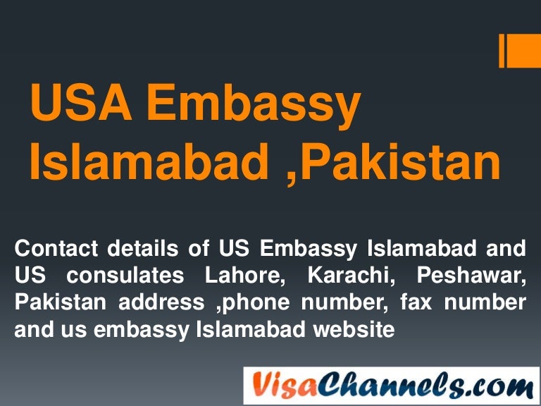 USA embassy islamabad pakistan