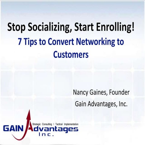 How to Convert Networking Effectively to Customers