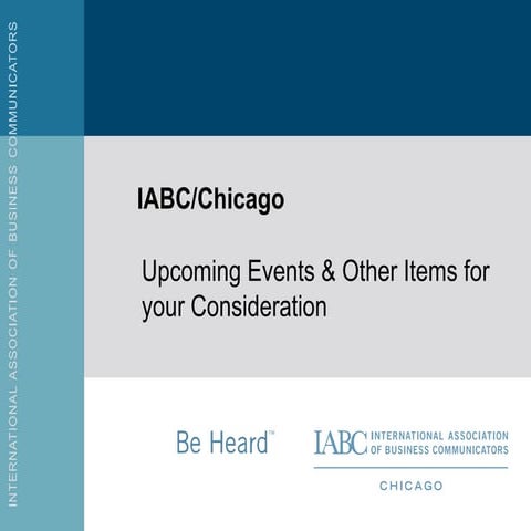 IABC- Nov. 18th 2014 presentation