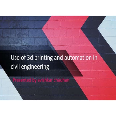 3D printing technology in building construction | PPTX