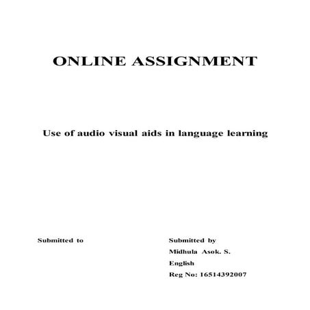Use of audio visual aids in language learning | DOCX