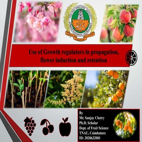 Use of Growth regulators in propagation, flower induction and retention (Sanjay Chetry).pptx