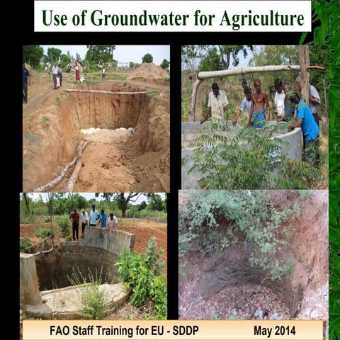 Use of groundwater for agriculture in Sri Lanka