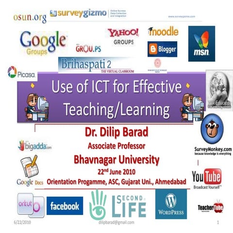 Use of ict for teahcing and learning op asc gu