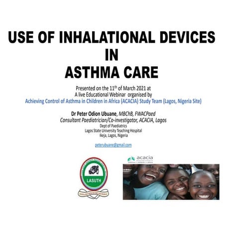 Use of inhalational devices in asthma Care