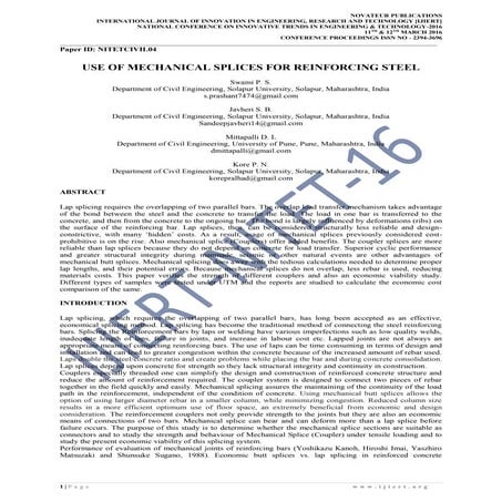Use of mechanical_splices_for_reinforcing_steel