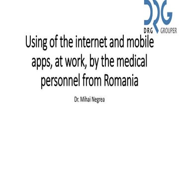 Use of mobile apps by medical Personnel