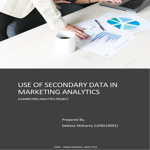 Use of secondary data in marketing analytics