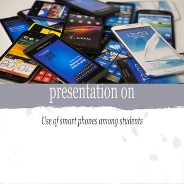 Use of smarts phones
