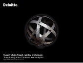 Use of supply chain fraud analytics...