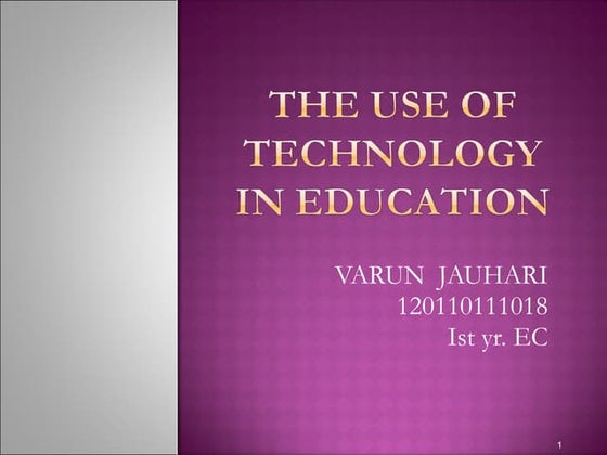 the role of technology in education | PPTX | Education